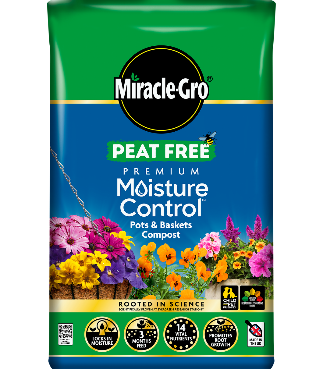 Miracle Gro Moisture Control peat free compost 40l (2 for £14)