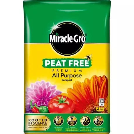 Miracle Gro All Purpose Peat Free Compost 40L (2 for £14)