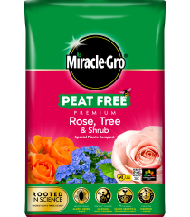 Miracle Gro Rose, Tree & Shrub Peat Free Compost 40L (2 for £15)
