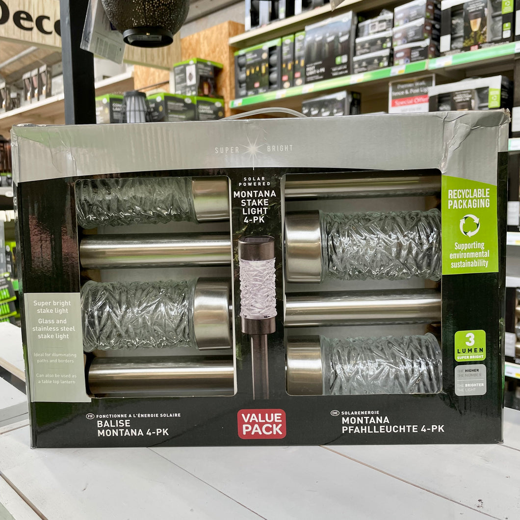 Montana solar garden lights 4 pack