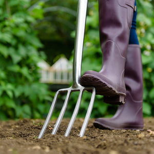 Stainless steel digging fork
