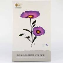 Load image into Gallery viewer, Pansy Bird Feeder With Bath
